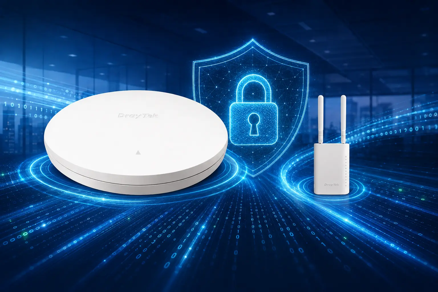 Wi-Fi corporativo DrayTek com segurança, alta velocidade e Access Points VigorAP